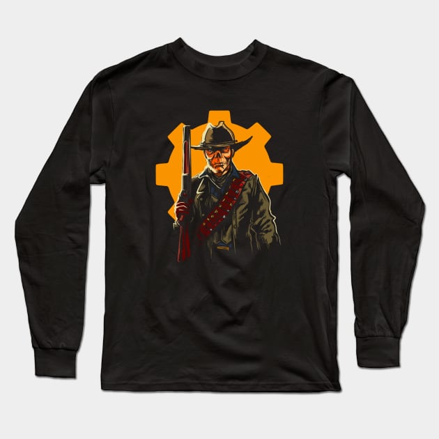 Red Dead Ghoul Long Sleeve T-Shirt by AndreusD